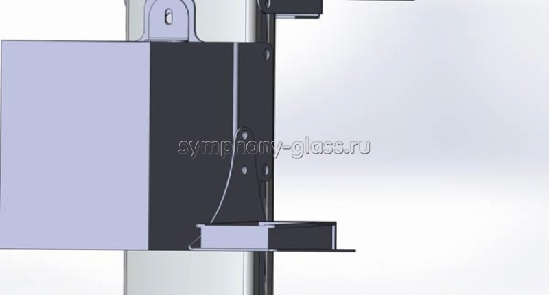 Напольная букмекерская стойка для 2-х мониторов, вариант 2